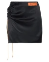 Heron Preston Woman Mini Skirt Black Size 0 Viscose In Black