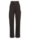 Heron Preston Woman Pants Dark Brown Size L Cotton