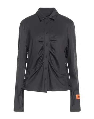 Heron Preston Woman Shirt Black Size M Polyamide, Elastane