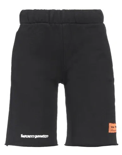 Heron Preston Woman Shorts & Bermuda Shorts Black Size S Cotton In Gray