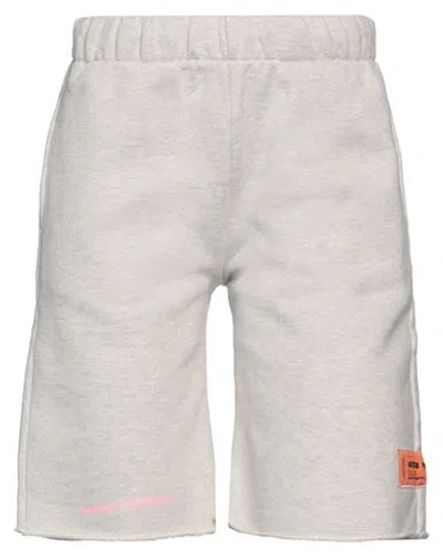 Heron Preston Woman Shorts & Bermuda Shorts Grey Size Xs Cotton In White