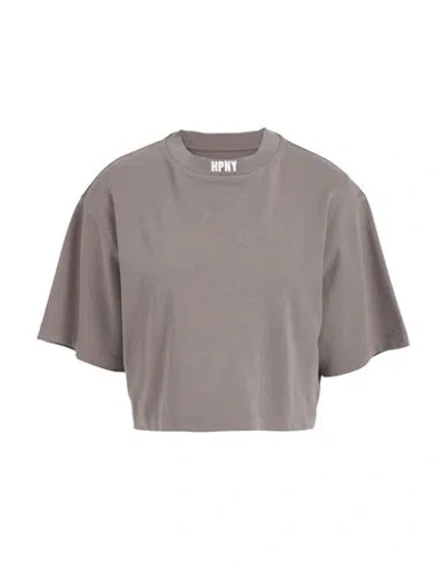 Heron Preston Woman T-shirt Grey Size M Organic Cotton, Polyester