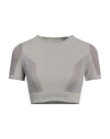 Heron Preston Woman T-shirt Taupe Size L/xl Polyamide, Elastane In Grey