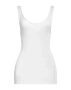 Heron Preston Woman Tank Top White Size L Viscose, Elastane In White