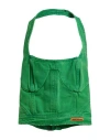 Heron Preston Woman Top Green Size L Cotton In Green