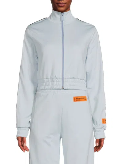 Heron Preston Women's Cropped Track Jacket In Blue