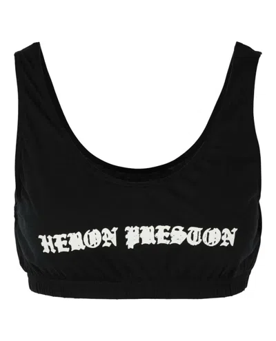 Pre-owned Heron Preston Women's  Gothic Cropped Tank Top