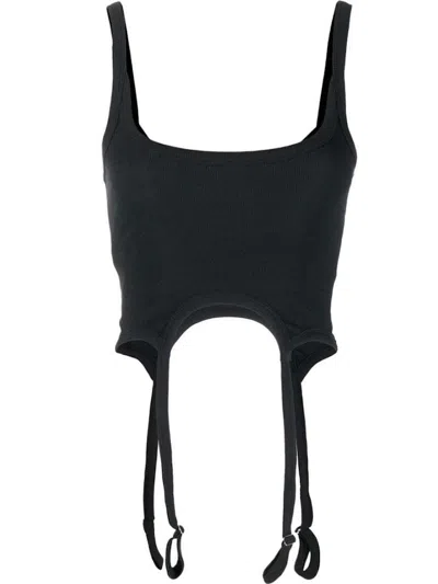 Pre-owned Heron Preston Women's  Hooks Tank Top In Black