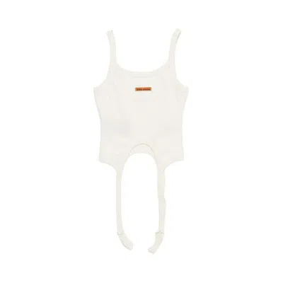 Pre-owned Heron Preston Women's  Hooks Tank Top In White