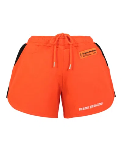 Pre-owned Heron Preston Women's  Jogging Shorts In Orange