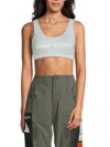 Heron Preston Women's Logo Bralette Top In Sky Blue