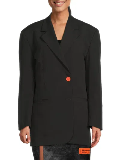 Heron Preston Women's Logo Patch Blazer In Black