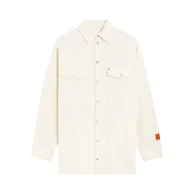 Pre-owned Heron Preston Workwear Pockets Shirt 'white' | Men's Size Xxs