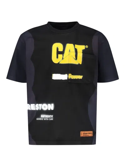 Heron Preston X Cat Printed Cotton T-shirt In Black