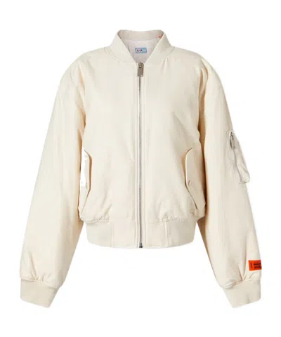 HERON PRESTON ZIPPER LONG SLEEVE COTTON COAT