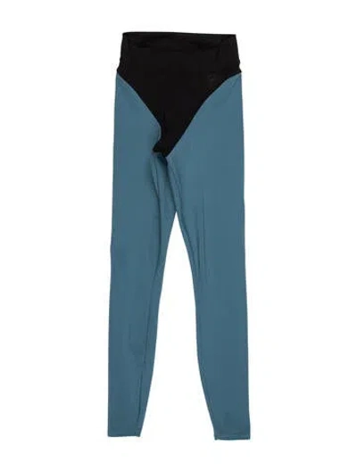 Pre-owned Héros Colorblock Pattern Skinny Leg Pants In Blue
