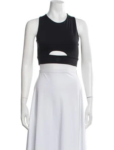 Pre-owned Héros Crew Neck Sleeveless Sports Bra In Purple