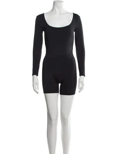 Pre-owned Héros Scoop Neck Jumpsuit In Black