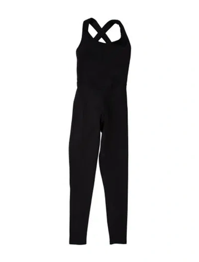 Pre-owned Héros Scoop Neck Jumpsuit W/ Tags In Black/blue