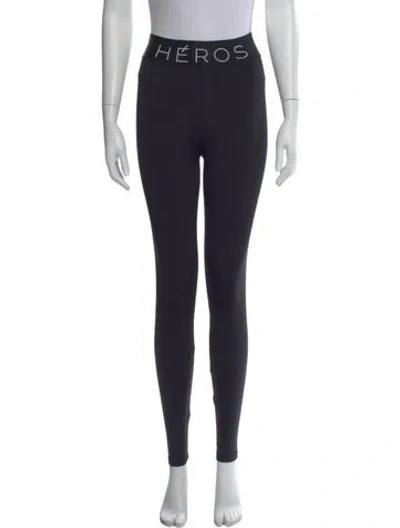 Pre-owned Héros Skinny Leg Pants In Black