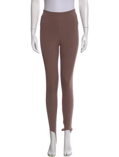 Pre-owned Héros Skinny Leg Pants In Brown