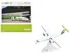 Herpa Bombardier Q400 Commercial Aircraft "sky Alps" (9h-paul) White With Green Tail Graphics 1/200 Diecas