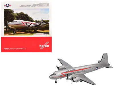 Herpa Douglas C-54 Skymaster Transport Aircraft "rosinenbomber" (44-9063) United States Air Force 1/200 Di In Gray