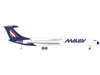 Herpa Ilyushin Il-62m Commercial Aircraft "malev Hungarian Airlines" (hb-jbh) White With Dark Blue Tail 1/