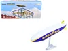 Herpa Zeppelin Nt Aircraft "goodyear Blimp - Wingfoot One" (n1a) Gray And Blue With Yellow Stripes