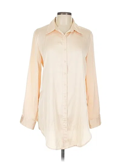 Pre-owned Hers & Mine 3/4 Sleeve Blouse In White