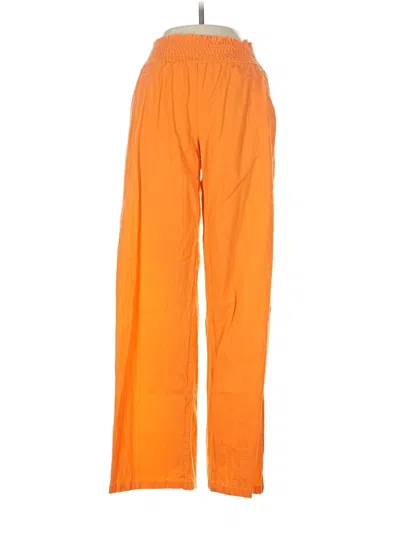 Pre-owned Hers & Mine Casual Pants In Orange