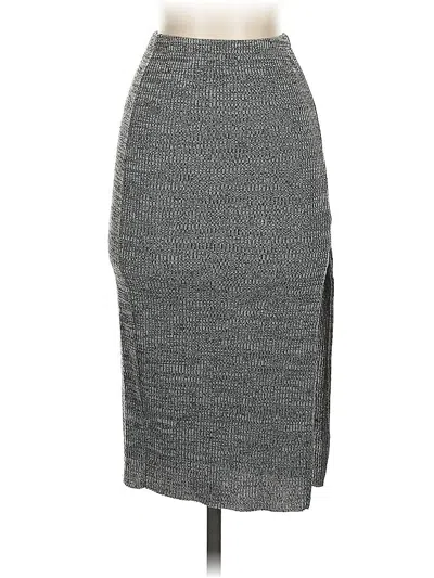 Pre-owned Hers & Mine Casual Skirt In Gray