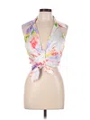 Hers & Mine Sleeveless Blouse In Multi