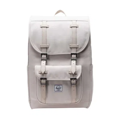 Pre-owned Herschel 21l Little America Backpack 'moonbeam' | White | Men's Size Onesize