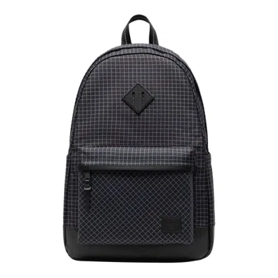 Pre-owned Herschel 24l Heritage Backpack 'grid Black/black' | Men's Size Onesize