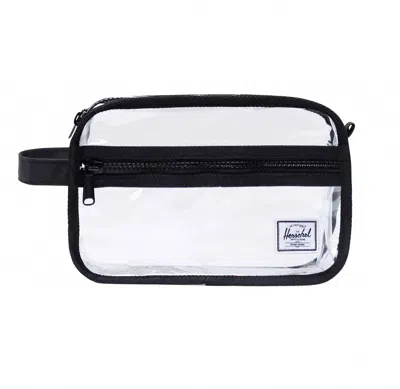 Herschel Clear Chapter Bag In Black/clear In White