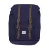 Herschel Little America Mid Volume Men's Backpack Peacoat/chicory Coffee In Peacoat/chicory Coffee