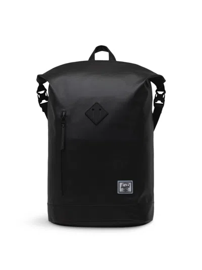 Herschel Roll Top Backpack In Black