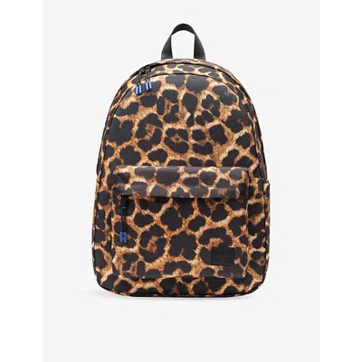 Herschel Supply Co Assic Leopard Woven Backpack In Digi Leopard Light