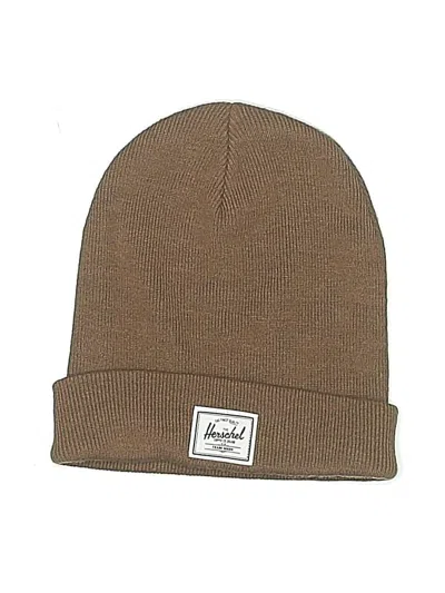 Pre-owned Herschel Supply Co Beanie Hat In Brown