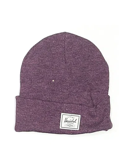 Pre-owned Herschel Supply Co Beanie Hat In Purple