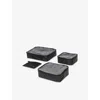 Herschel Supply Co Black Tonal Kyoto Packing Cubes Set Of Four In Black