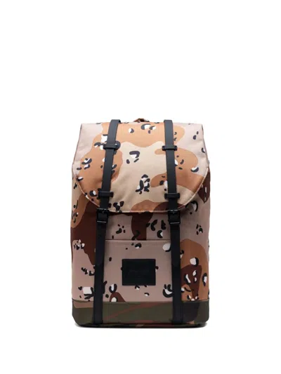Herschel Supply Co Camouflage Buckle Backpack In Brown