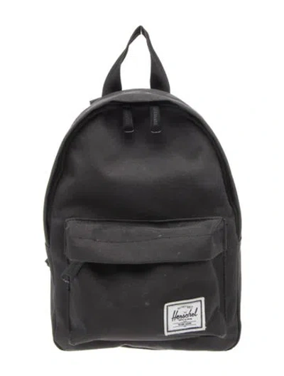 Pre-owned Herschel Supply Co Canvas Backpack In Black