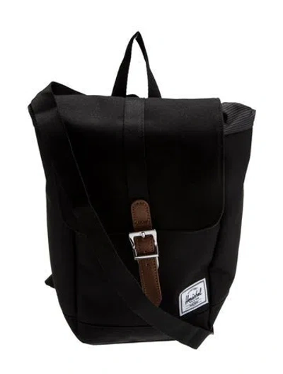 Pre-owned Herschel Supply Co Canvas Backpack In Black