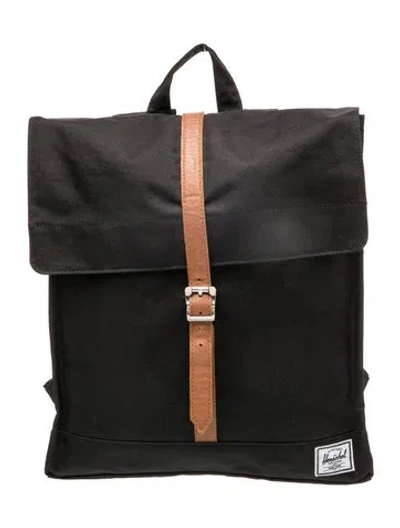 Pre-owned Herschel Supply Co Canvas Backpack In Black