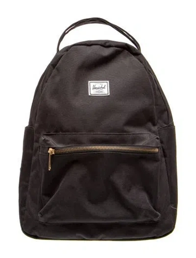 Pre-owned Herschel Supply Co Canvas Backpack In Black