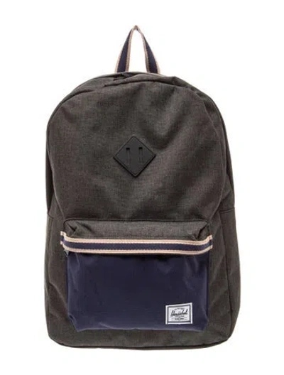 Pre-owned Herschel Supply Co Canvas Backpack In Black