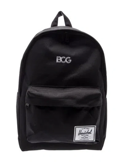 Pre-owned Herschel Supply Co Canvas Backpack In Black
