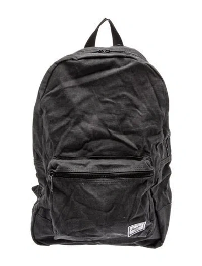 Pre-owned Herschel Supply Co Canvas Backpack In Black/grey